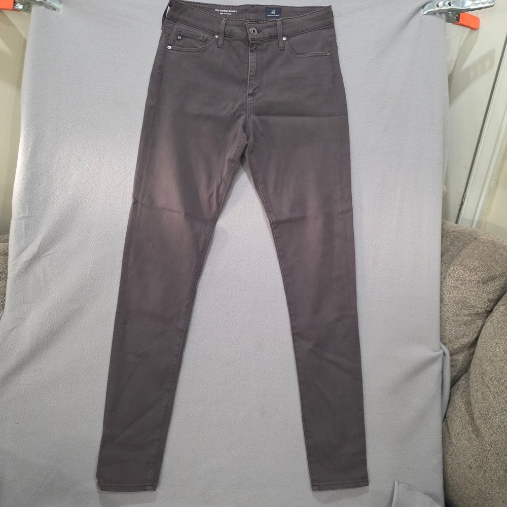 AG Adriano Goldschmied The Farrah Skinny High Rise Grey Jeans 28R LSS1379-CVN